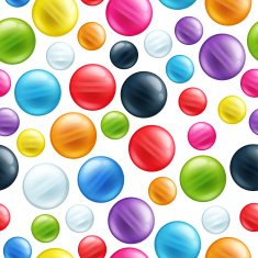 Colorful round beads seamless pattern N2