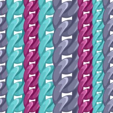 Colorful plastic or metal chains pattern