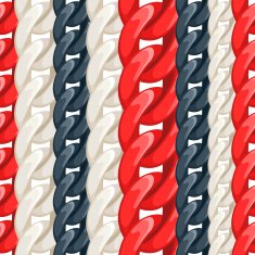 Colorful plastic or metal chains pattern N2