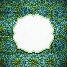floral frame N104