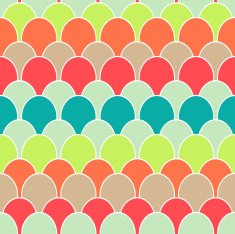 Seamless Abstract Background made of colorful scale