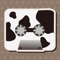 Audiotape theme elements vector eps N162