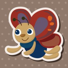 butterfly theme elements vector eps N19
