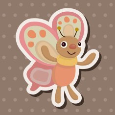 butterfly theme elements vector eps N27