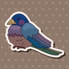bird cartoon theme elements vector eps N119
