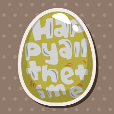 easter egg theme elements background eps10 N58