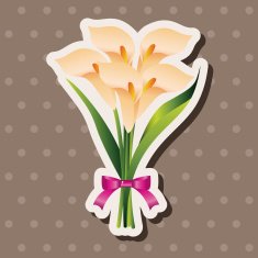 flower bouquet theme elements vector eps N57