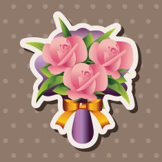 flower bouquet theme elements vector eps N60