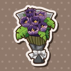 flower bouquet theme elements vector eps N65