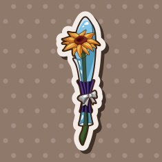 flower bouquet theme elements vector eps N66