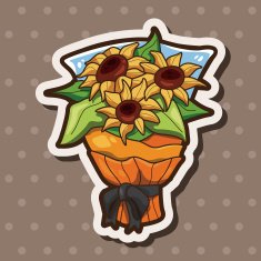 flower bouquet theme elements vector eps N69
