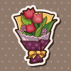 flower bouquet theme elements vector eps N70