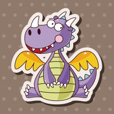 dragon theme elements vector eps N57