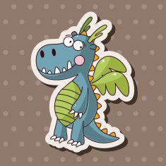 dragon theme elements vector eps N59