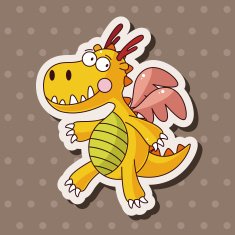dragon theme elements vector eps N60