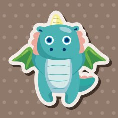 dragon theme elements vector eps N63