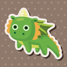 dragon theme elements vector eps N68