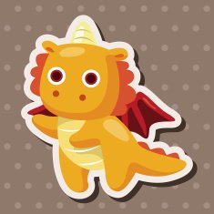 dragon theme elements vector eps N69