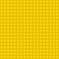 Yellow Seamless Background of Plastic Construction Block Vector