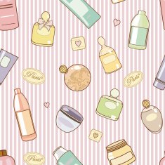 cosmetics-on-pink-pattern