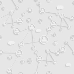 Tech grey paper seamless design