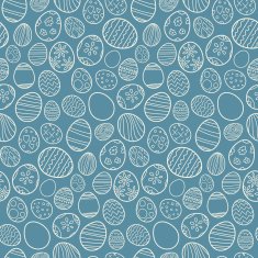 Seamless pattern of Easter eggs