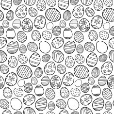 Seamless pattern of Easter eggs N4
