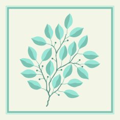 Natural abstract background with branches of leaves