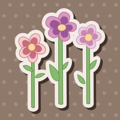 flower theme elements vector eps N156
