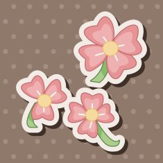 flower theme elements vector eps N158