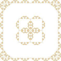 ornamental vector frame with Center N4