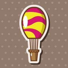 style hot air balloon theme elements vector eps N3