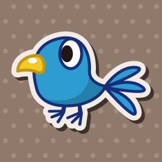 bird cartoon theme elements N49