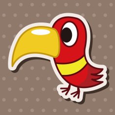 bird cartoon theme elements N56