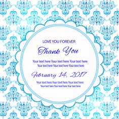 Flower Invitation card N10