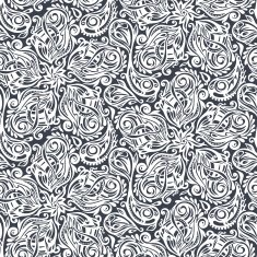 Seamless ornate floral pattern N6