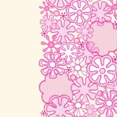 Seamless abstract lace floral pattern N2