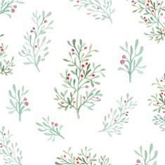 Flowers and leaves pattern N6