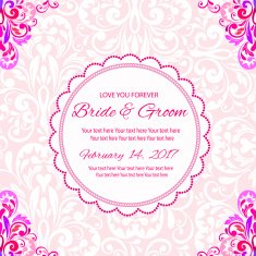 Flower Invitation card N11