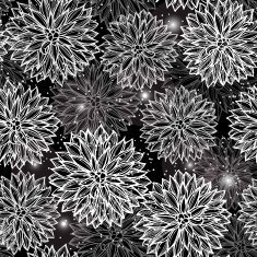 Seamless pattern with flowers Dahlia N13