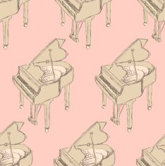 Sketch piano musical insrument