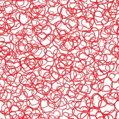 vintage lettering seamless pattern background with hearts