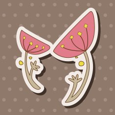 flower theme elements vector eps N185