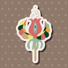 flower theme elements vector eps N195