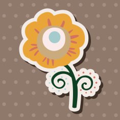 flower theme elements vector eps N200