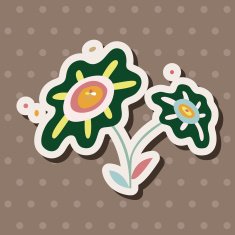 flower theme elements vector eps N202