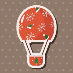 style hot air ballon theme elements vector eps N108