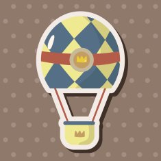 style hot air ballon theme elements vector eps N112