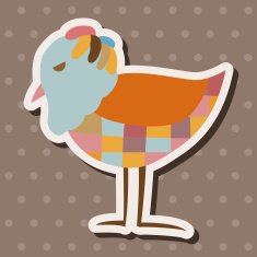 bird cartoon theme elements vector eps N132