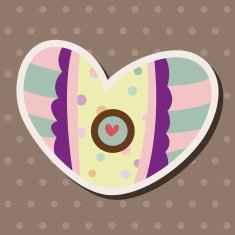 love heart cartoon elements vector eps N71